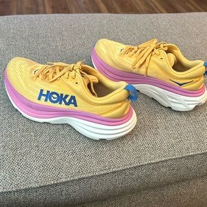 Hoka shoes.  Size US7 women’s.  Worn twice! Like new